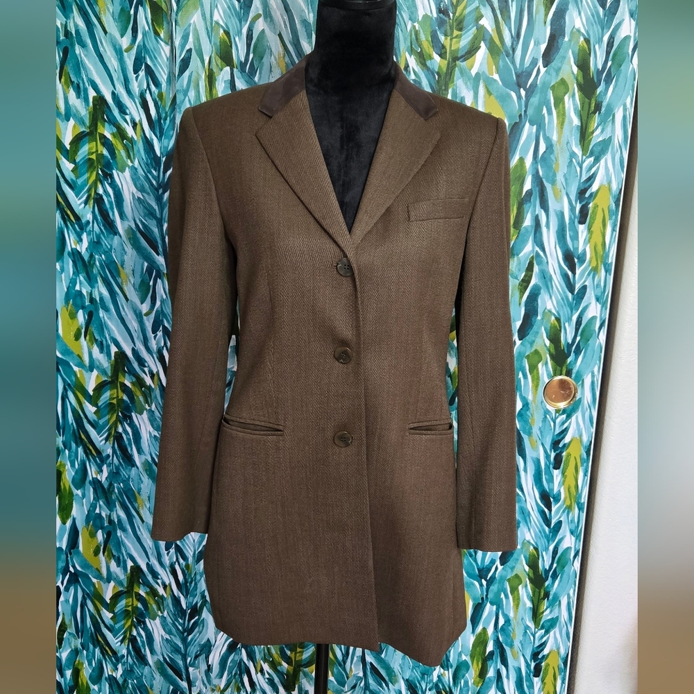 Talbots Brown Tailored Blazer Jacket